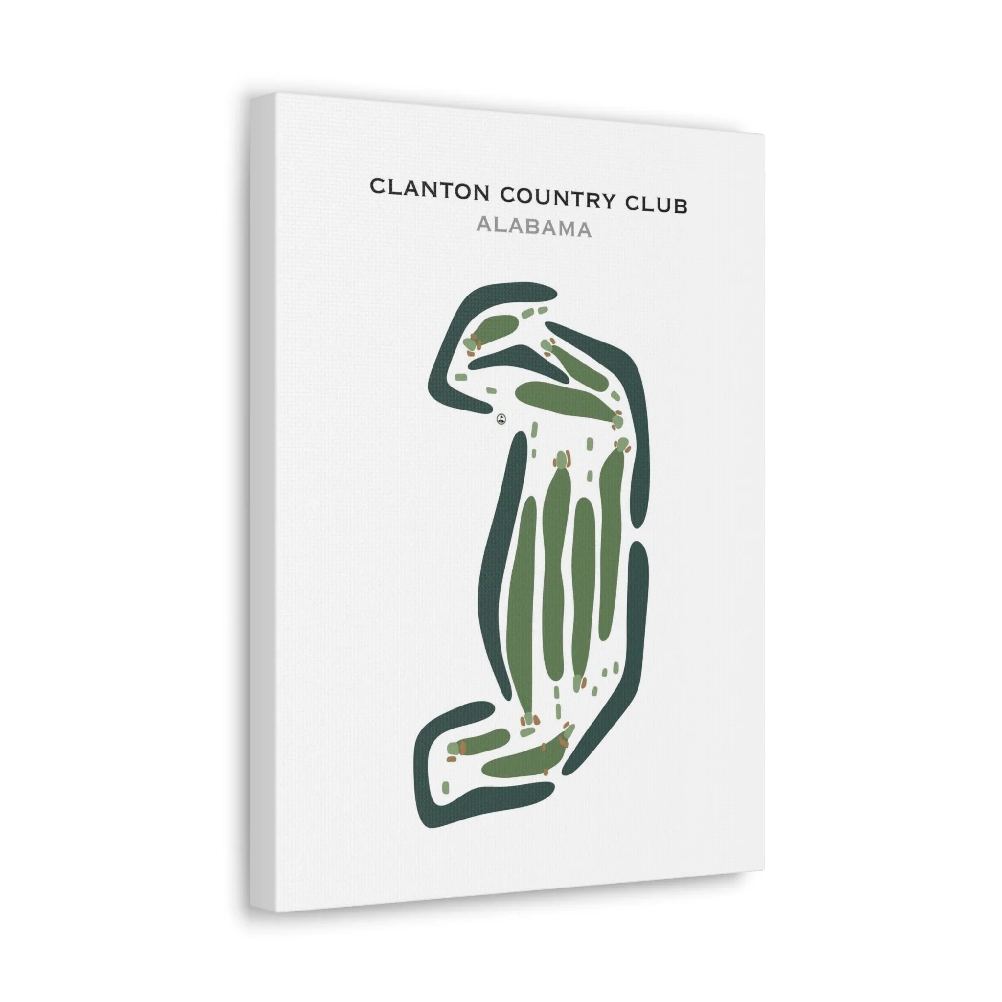 Clanton Country Club, Alabama - Printed Golf Courses
