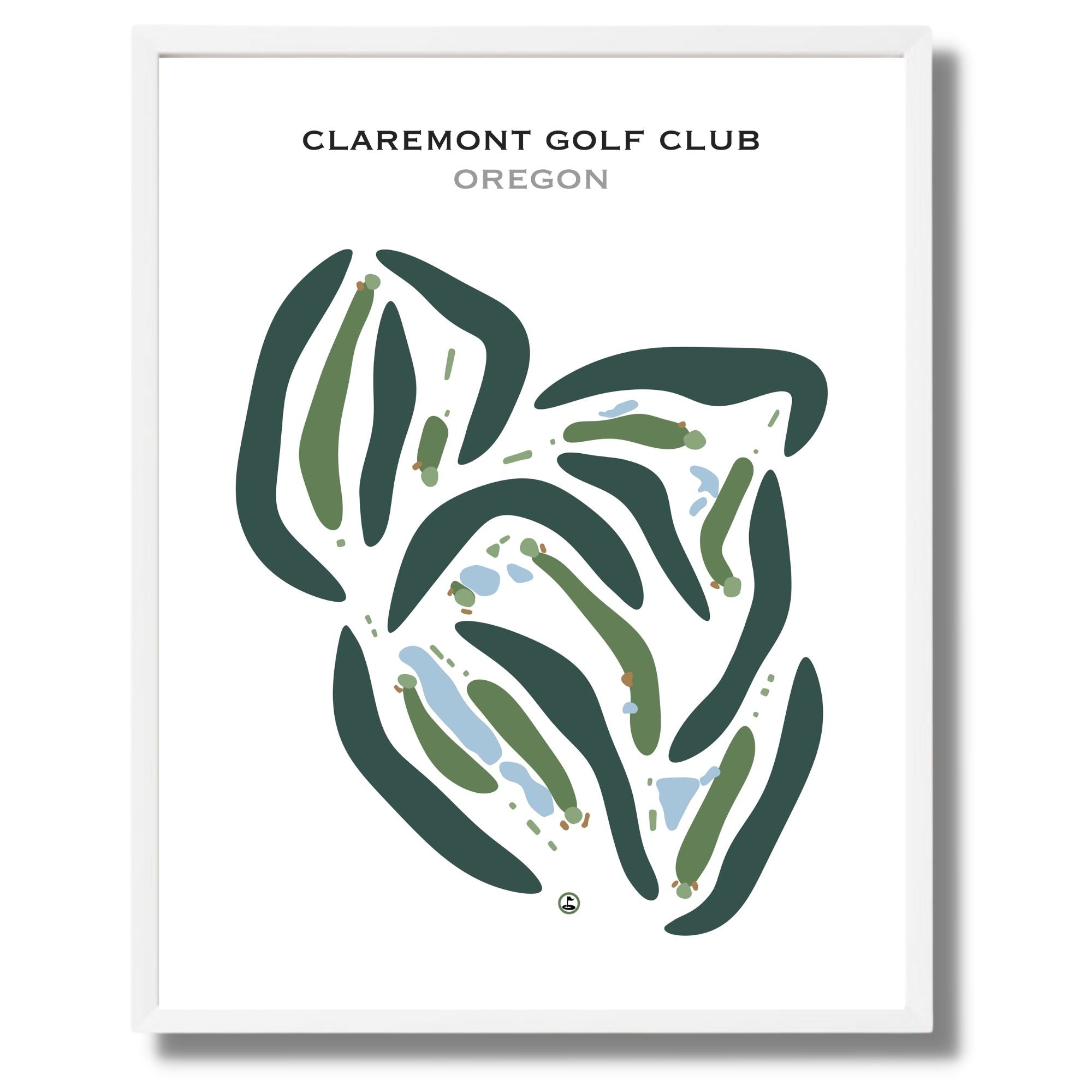 Claremont Golf Club, Oregon - Printed Golf Courses