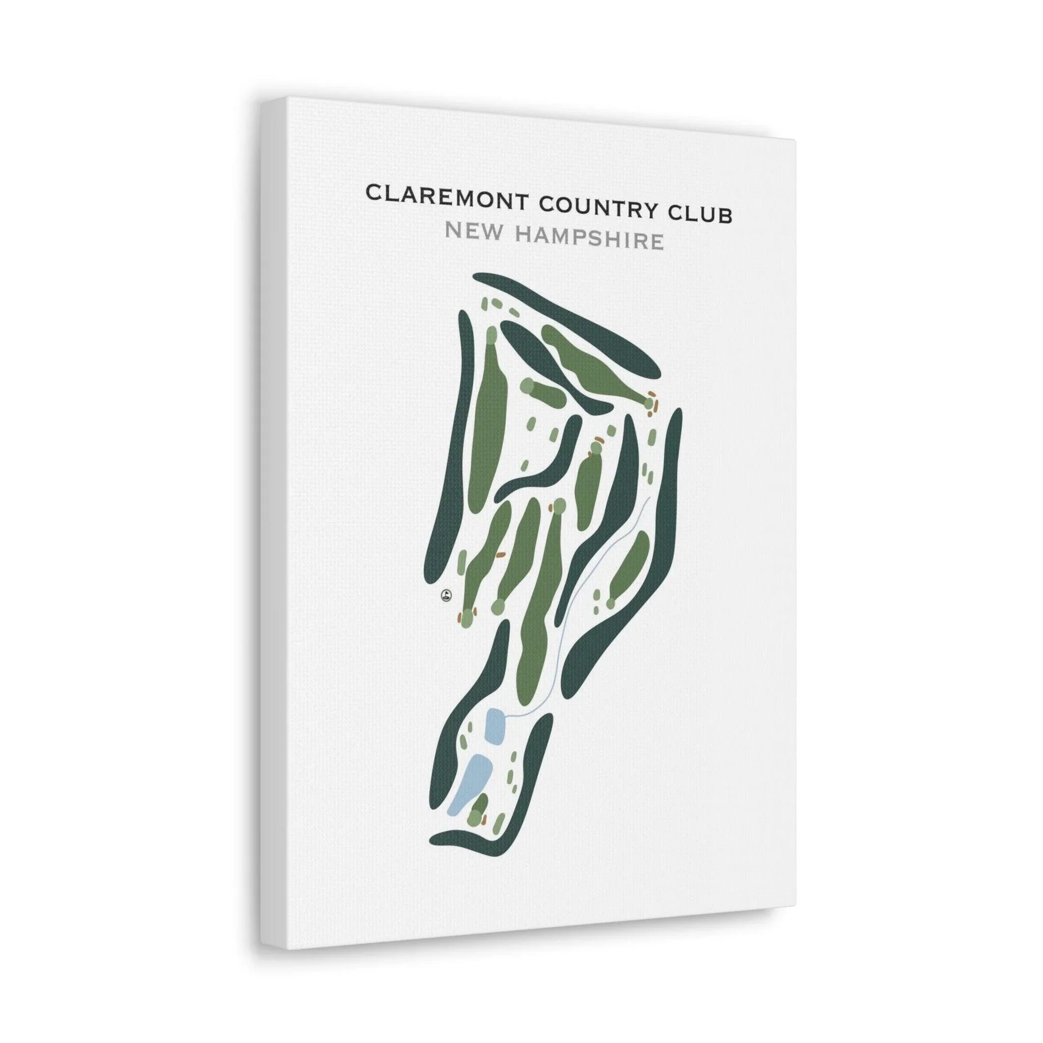 Claremont Country Club, New Hampshire - Printed Golf Course