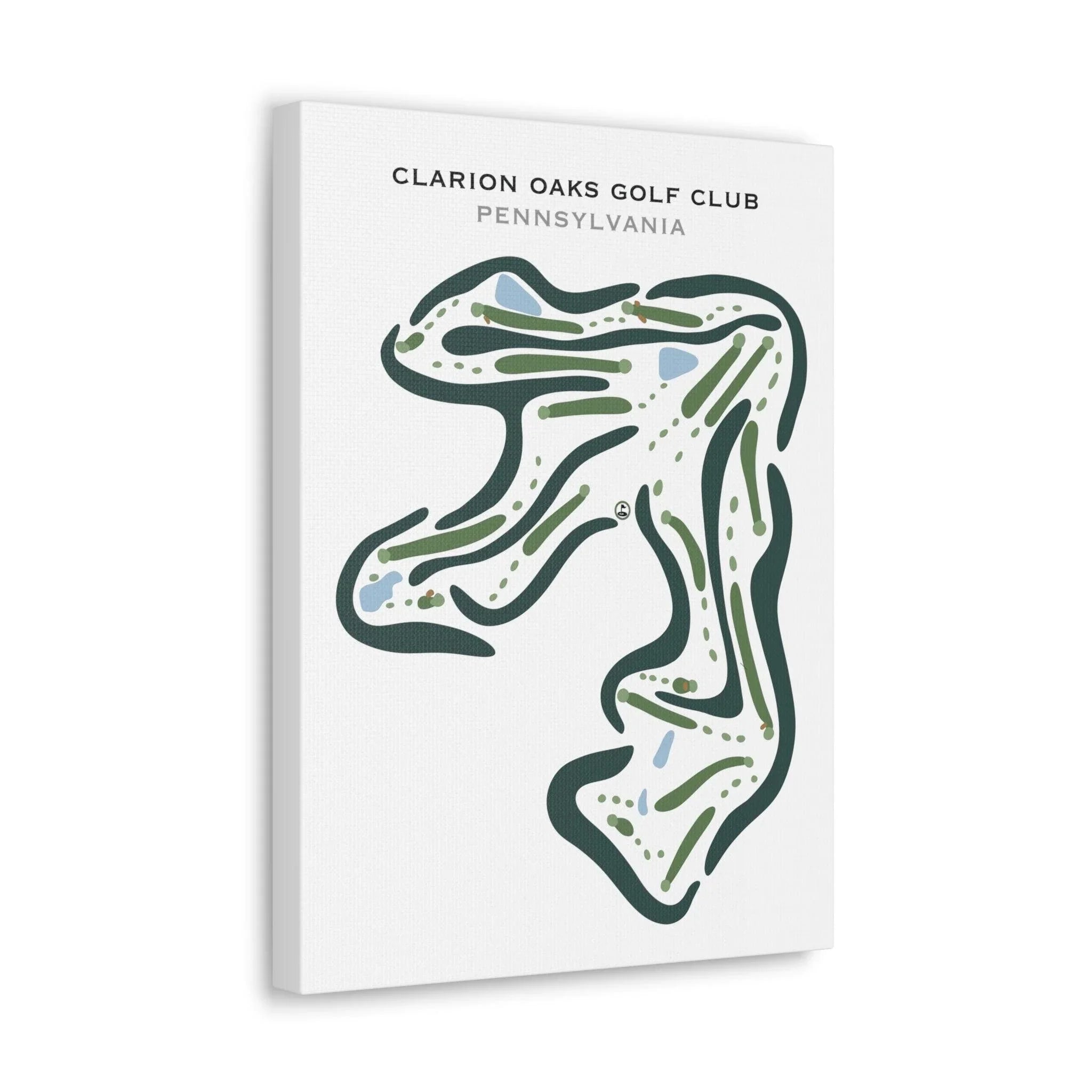 Clarion Oaks Golf Club, Pennsylvania - Printed Golf Course