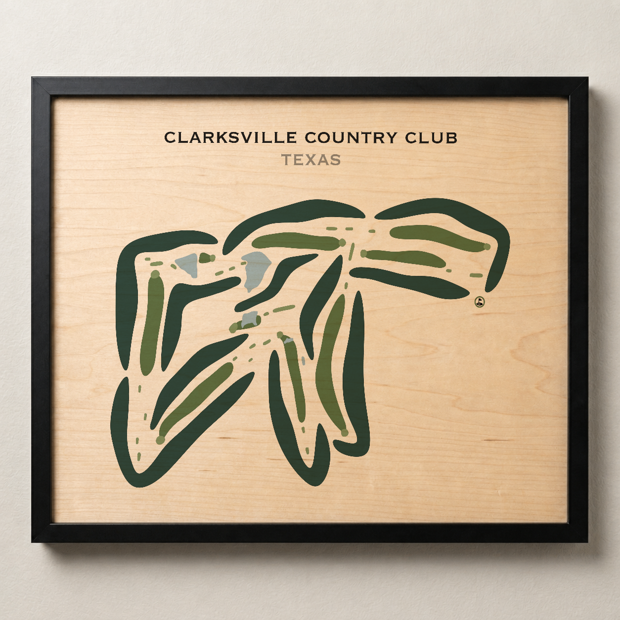 Clarksville Country Club, Texas - Printed Golf Courses