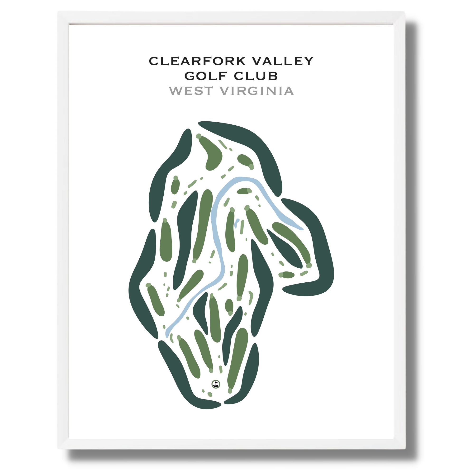 Clearfork Valley Golf Club, West Virginia - Printed Golf Courses