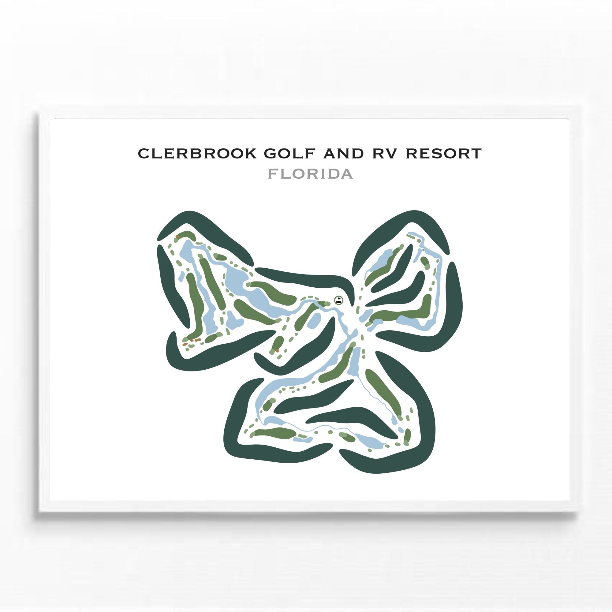 Clerbrook Golf & RV Resort, Florida - Printed Golf Courses