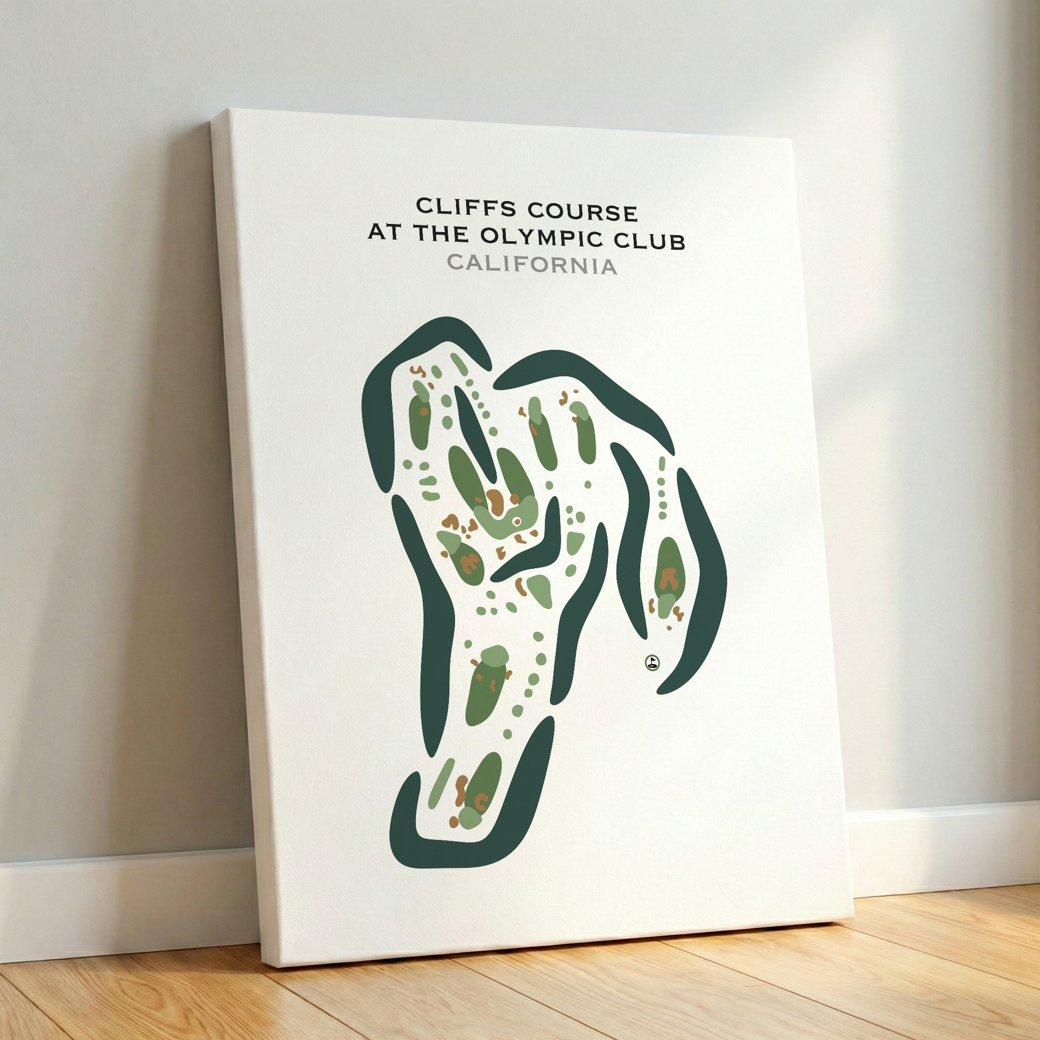 Cliffs Course at The Olympic Club, California - Printed Golf Courses
