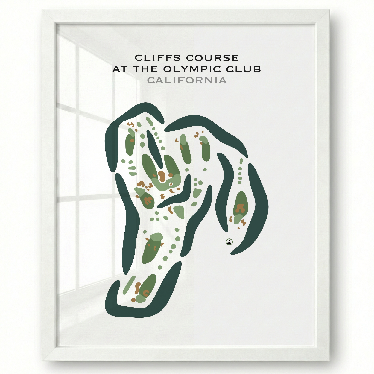 Cliffs Course at The Olympic Club, California - Printed Golf Courses