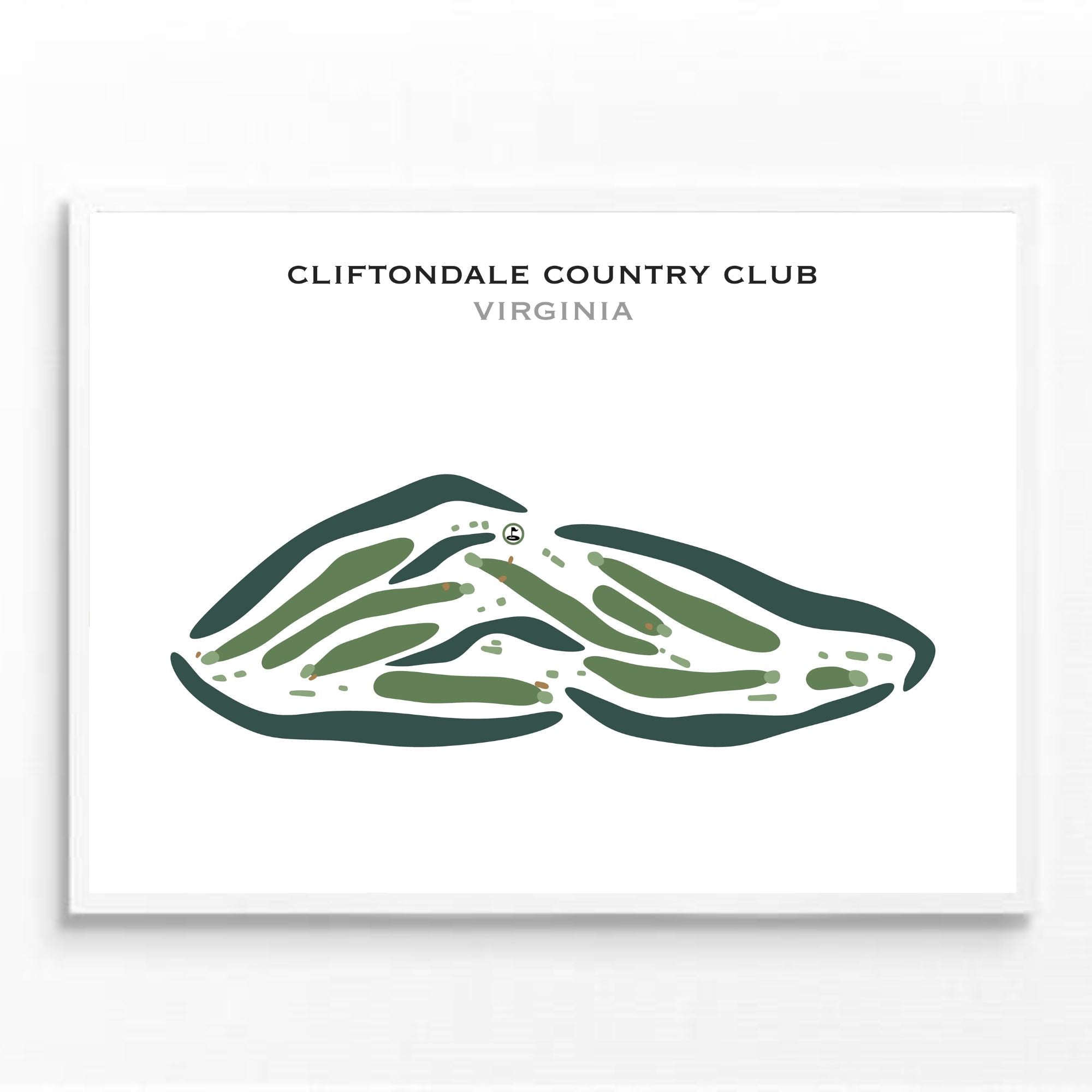 Cliftondale Country Club, Virginia - Printed Golf Courses