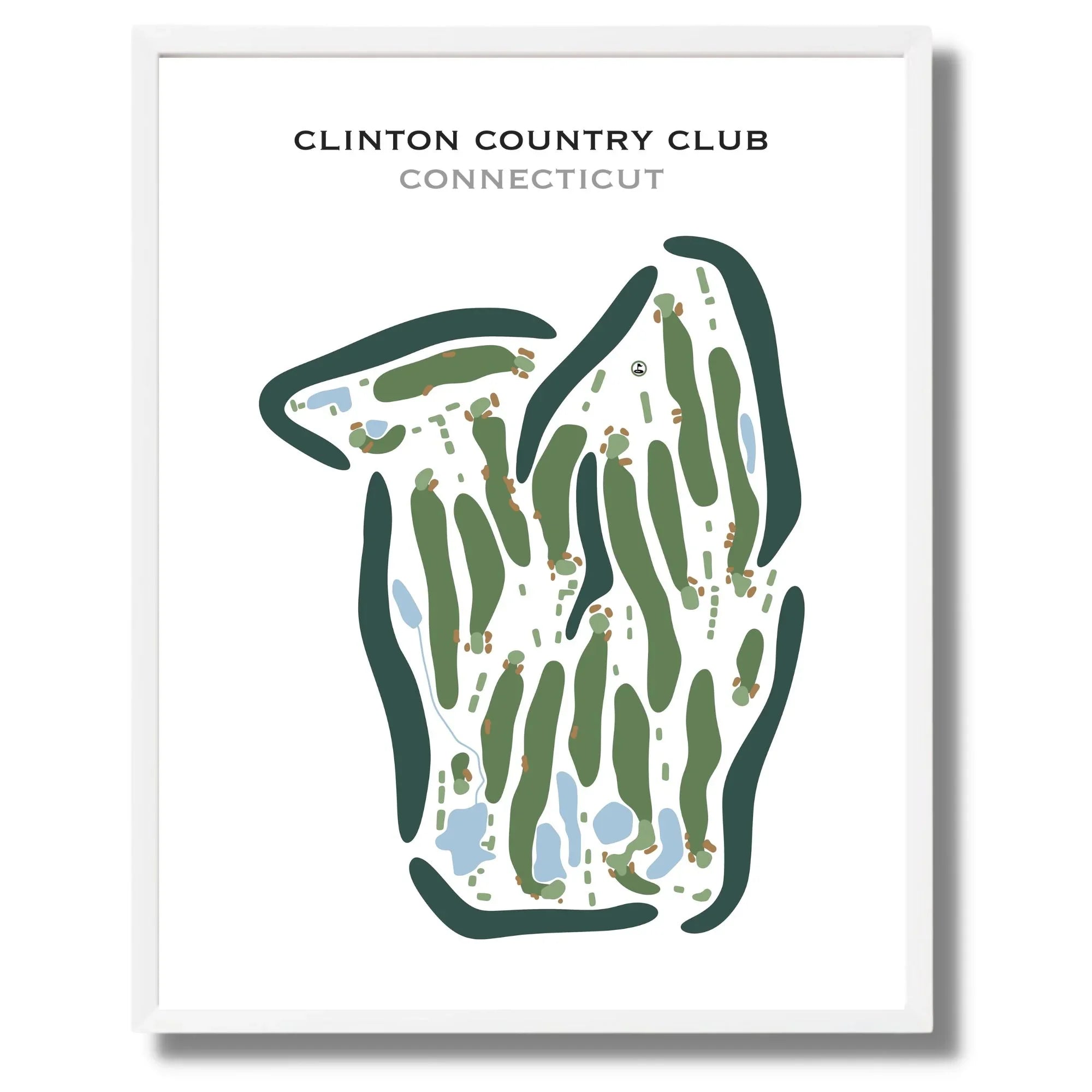 Clinton Country Club, Connecticut - Printed Golf Courses