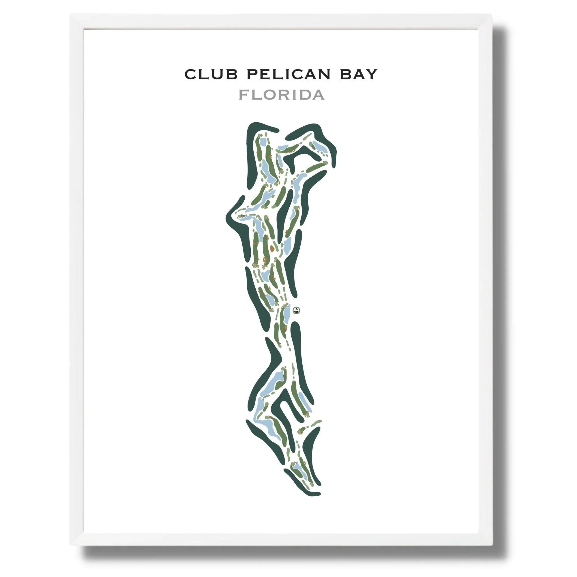 Club Pelican Bay, Florida - Printed Golf Course