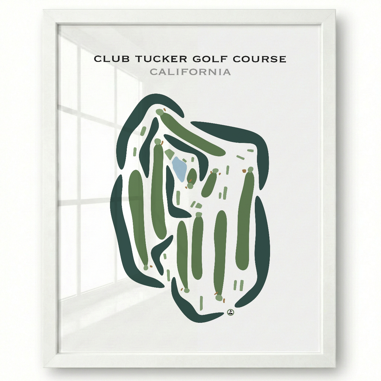 Club Tucker Golf Course, California - Printed Golf Courses