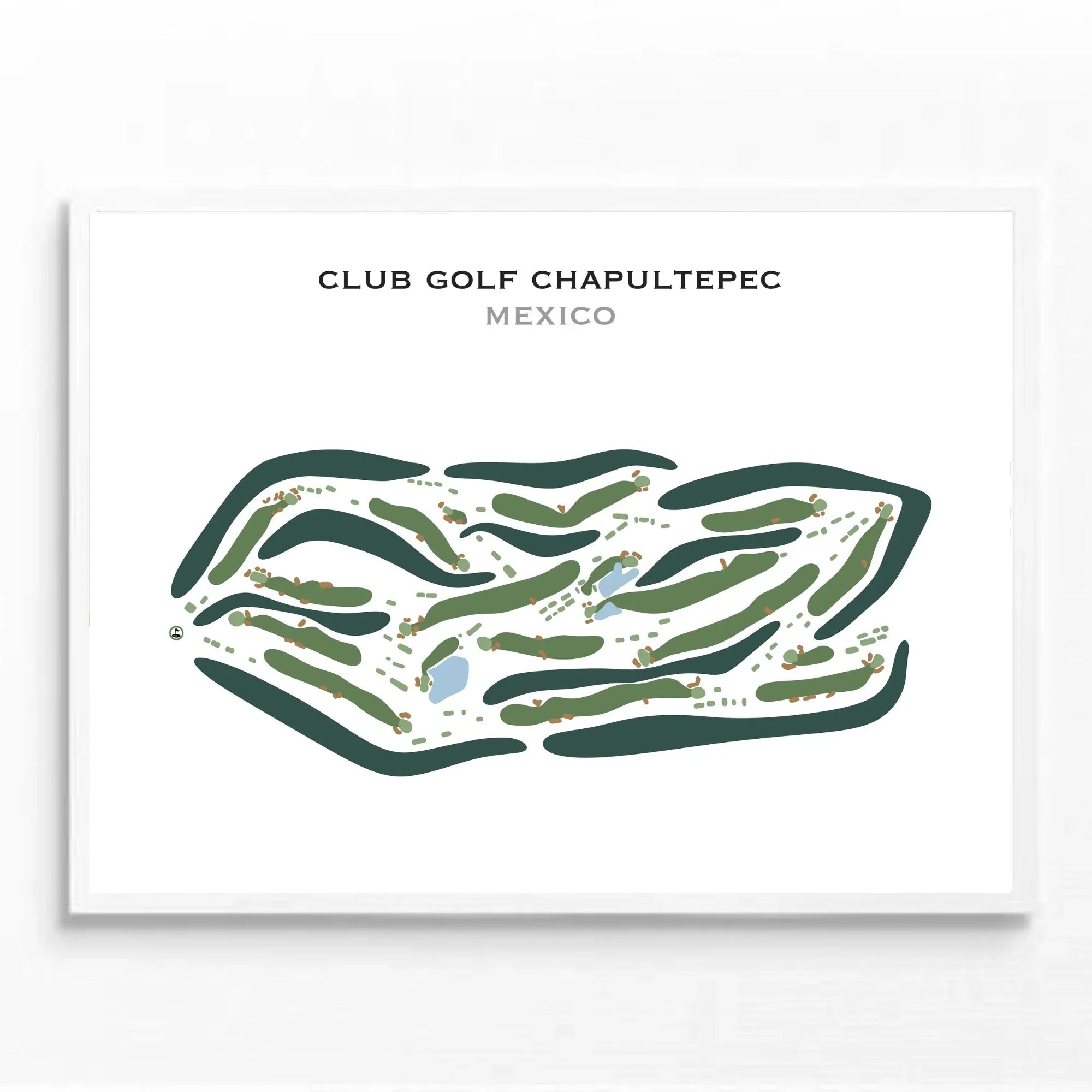 Club de Golf Chapultepec, Mexico - Printed Golf Course