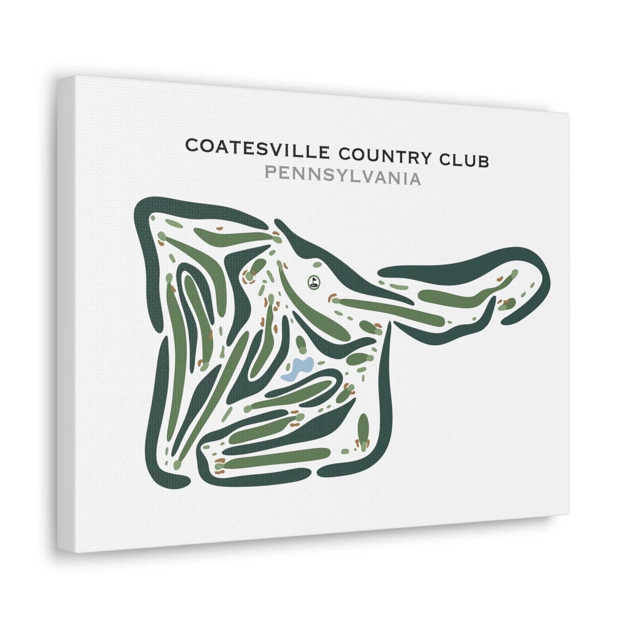 Coatesville Country Club, Pennsylvania - Printed Golf Courses
