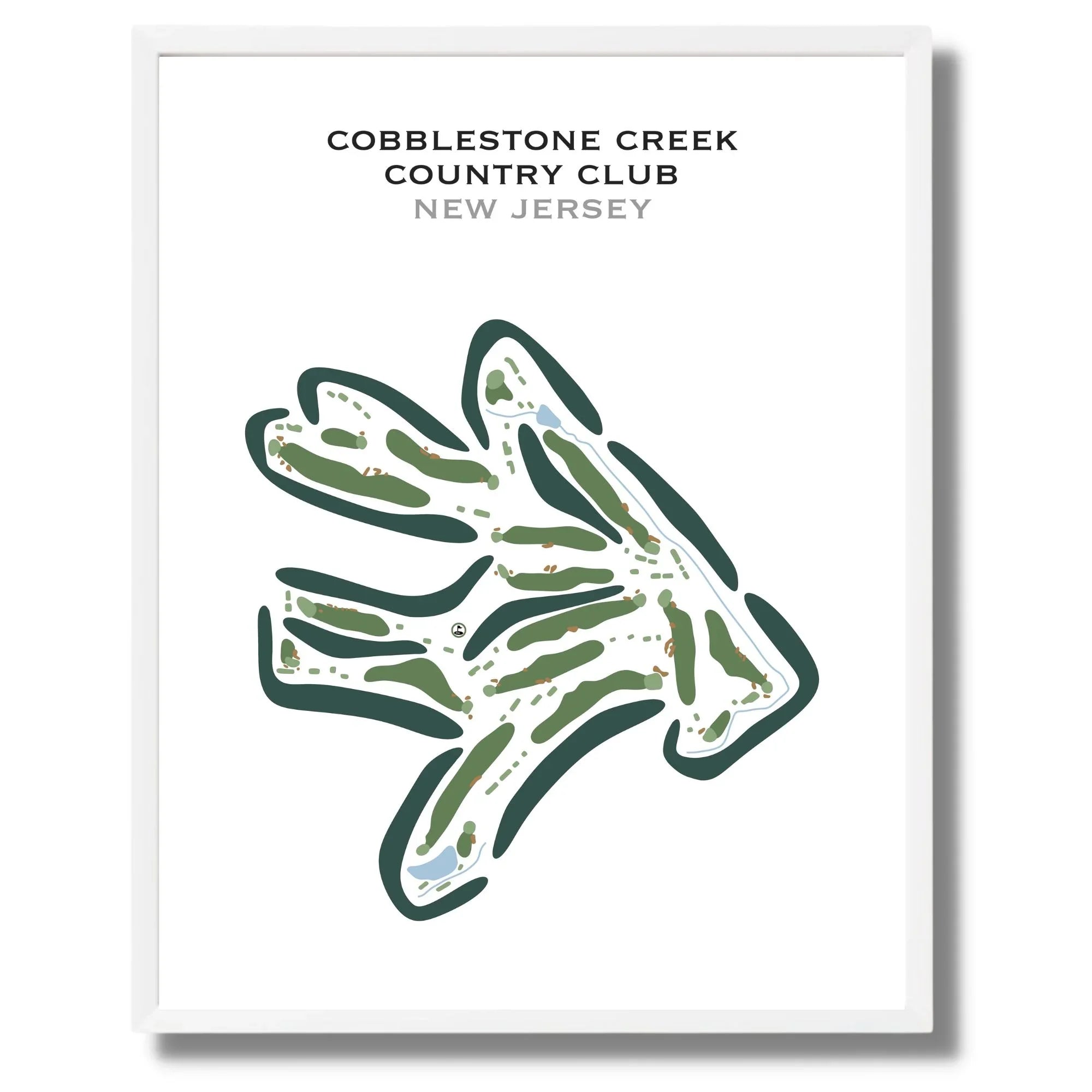 Cobblestone Creek Country Club, New Jersey - Printed Golf Course