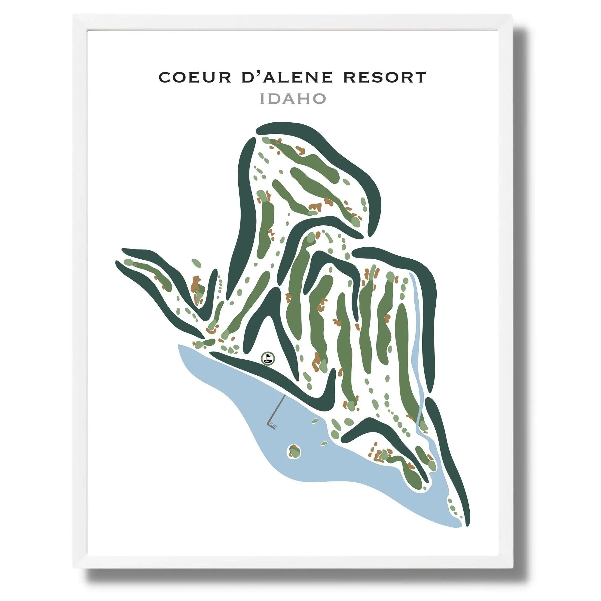 Coeur d'Alene Resort, Idaho - Printed Golf Courses