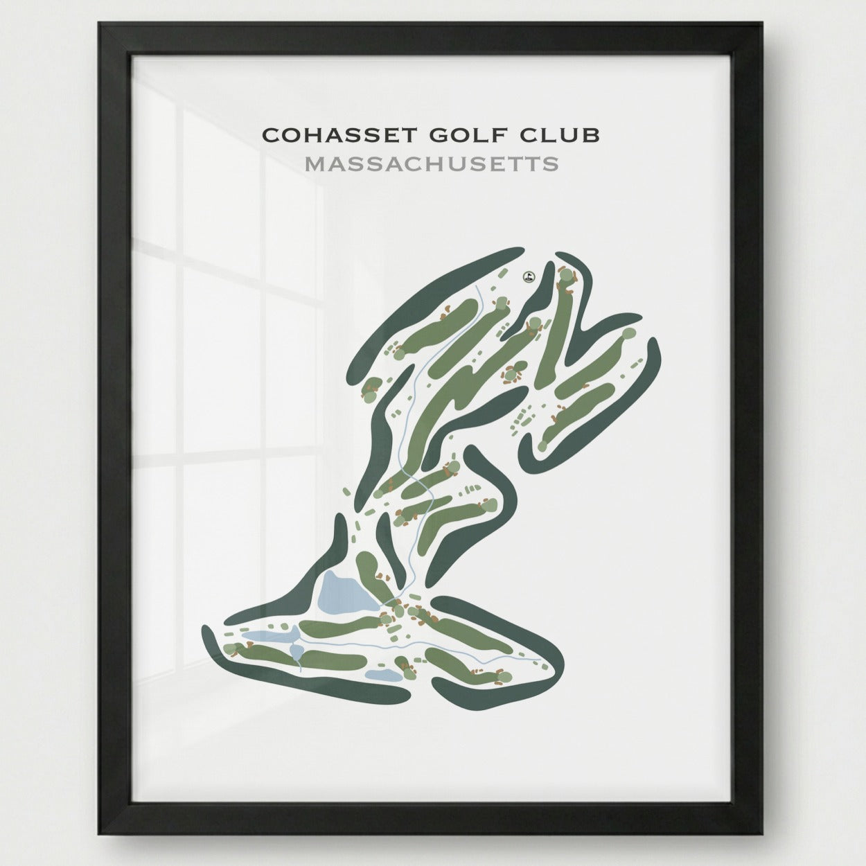 Cohasset Golf Club, Massachusetts - Printed Golf Course