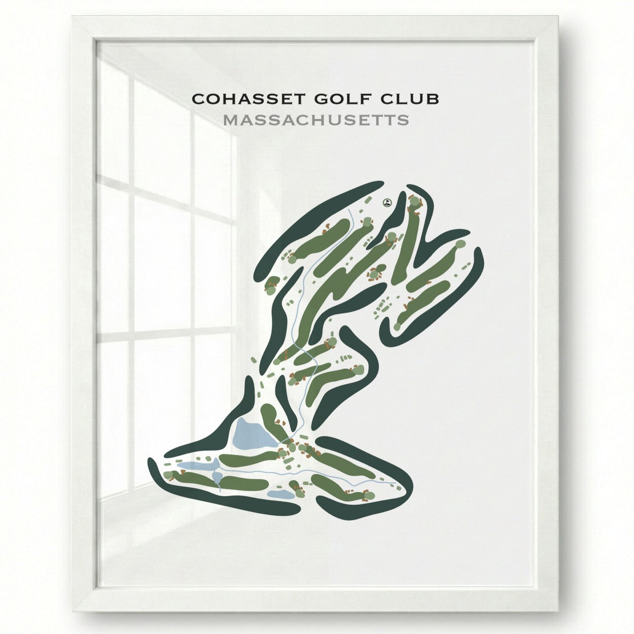 Cohasset Golf Club, Massachusetts - Printed Golf Course