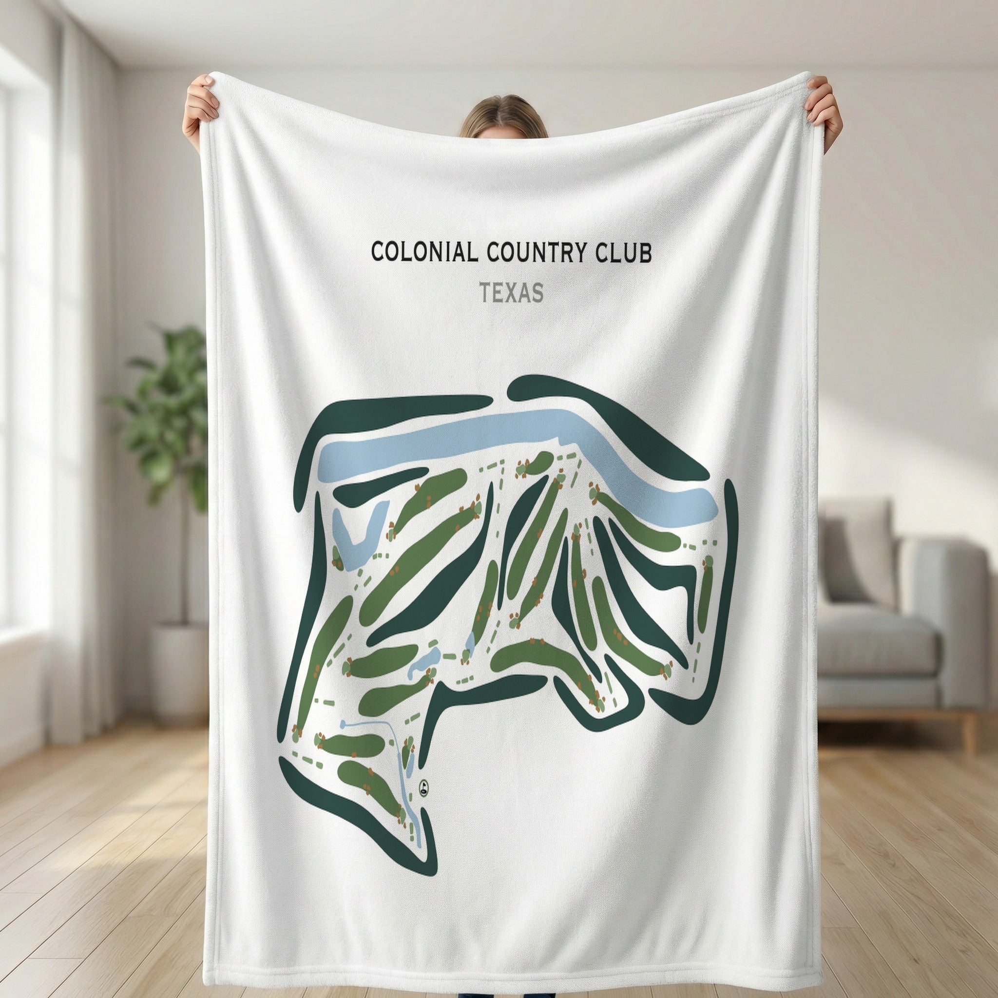 Colonial Country Club, Texas - Printed Golf Courses