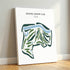 Colonial Country Club, Texas - Printed Golf Courses