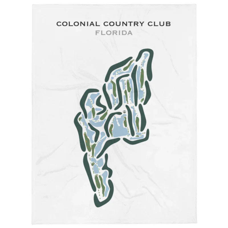 Colonial Country Club, Florida - Printed Golf Courses