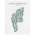 Colonial Country Club, Florida - Printed Golf Courses