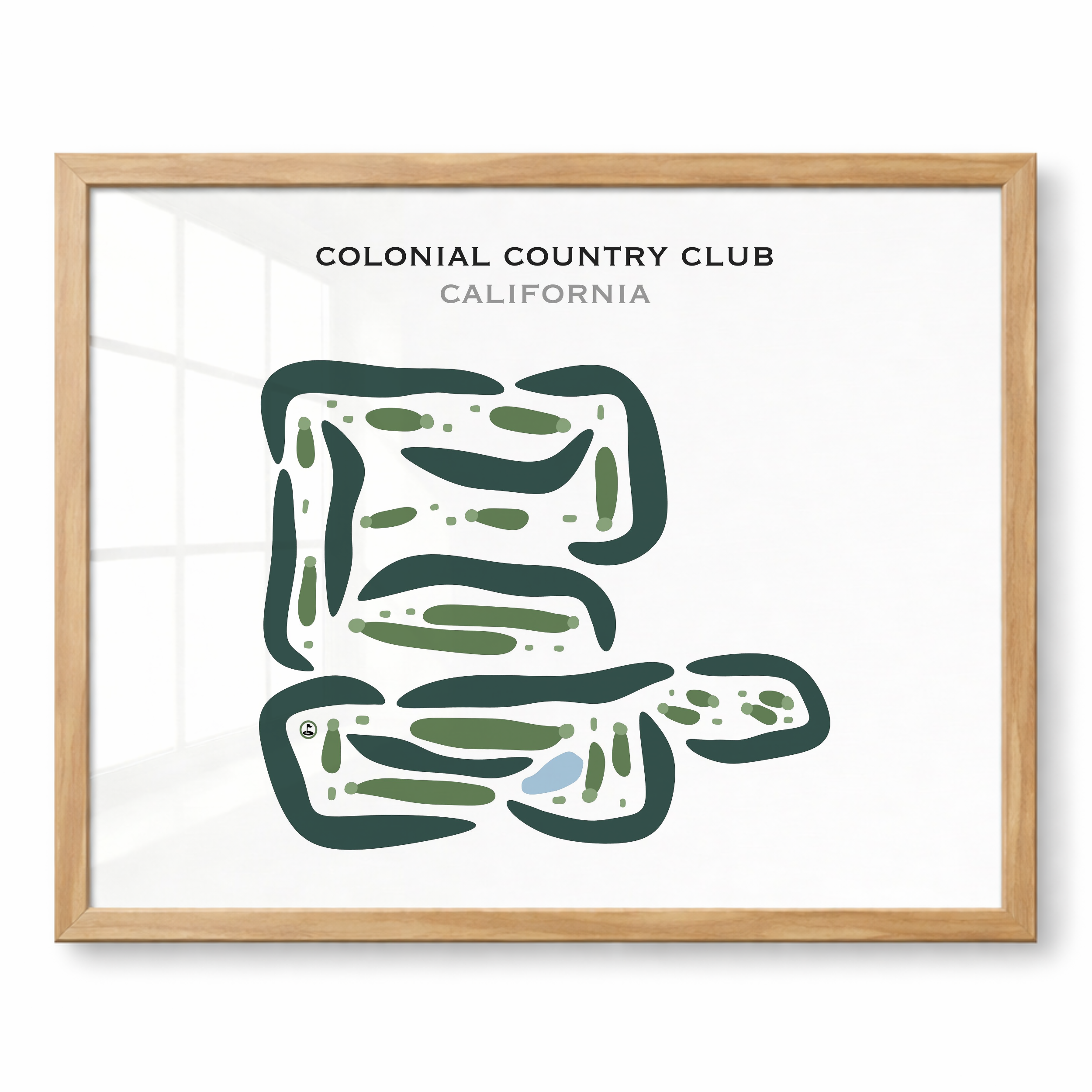 Colonial Country Club, California - Printed Golf Courses