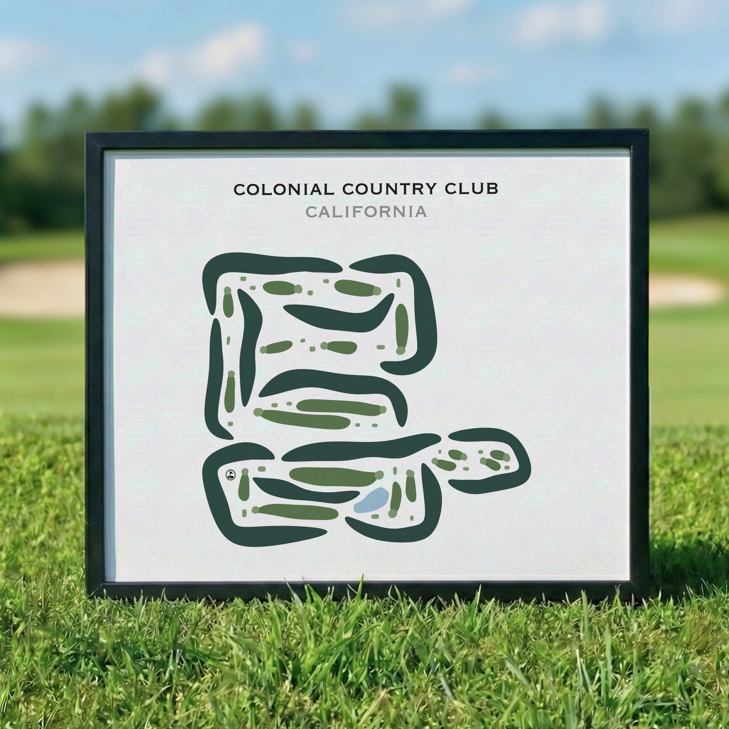 Colonial Country Club, California - Printed Golf Courses