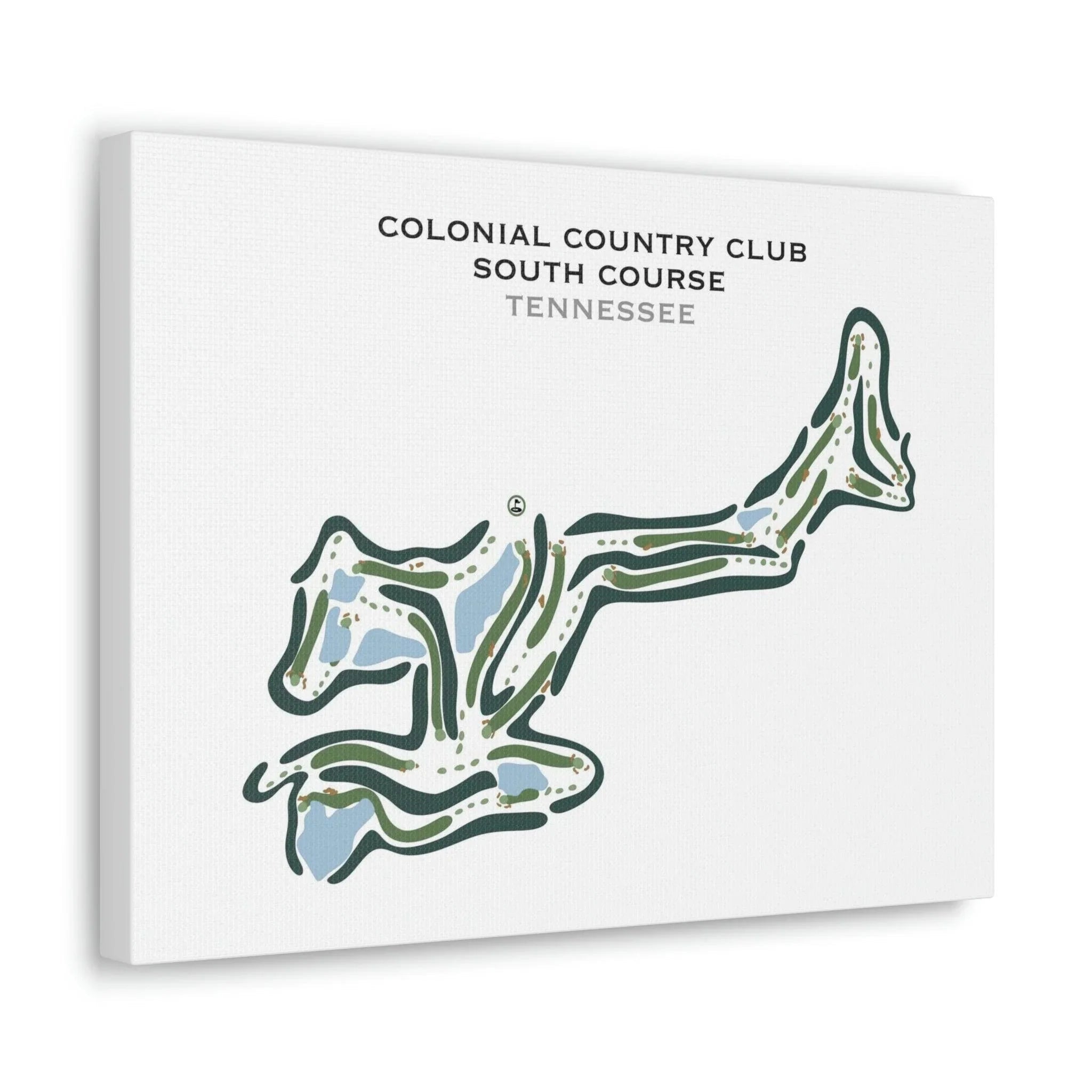 Colonial Country Club, South Course, Tennessee - Printed Golf Courses