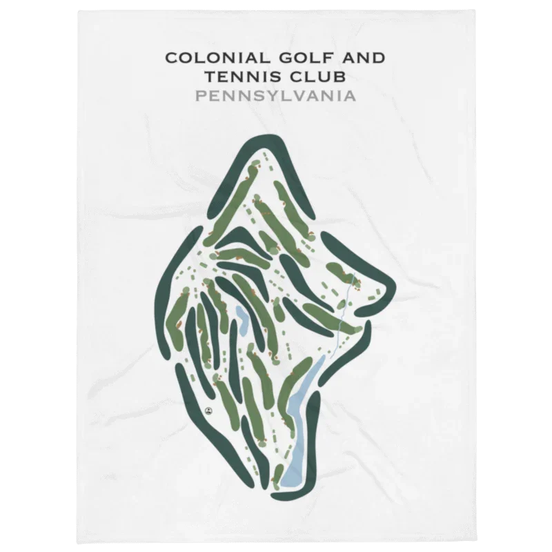 Colonial Golf and Tennis Club, Pennsylvania - Printed Golf Courses