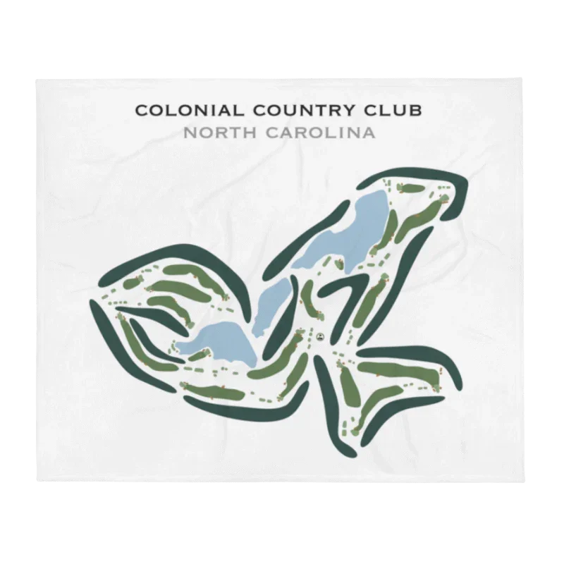 Colonial Country Club, North Carolina - Printed Golf Courses