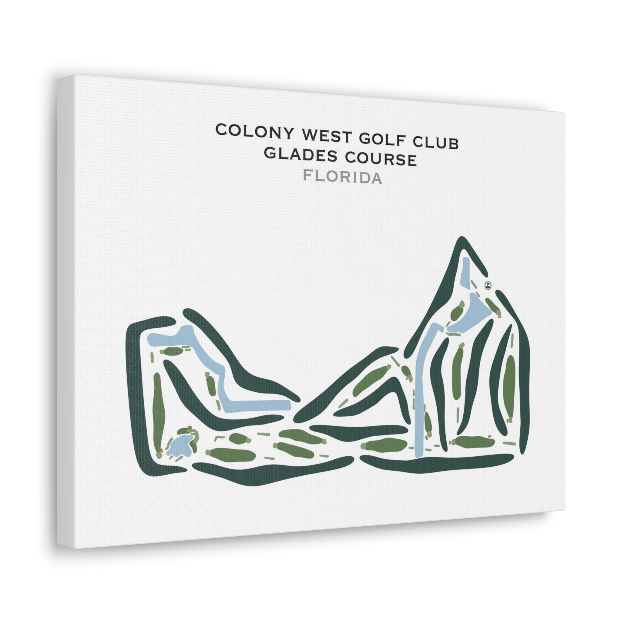 Colony West Golf Club - Glades Course, Florida - Printed Golf Courses
