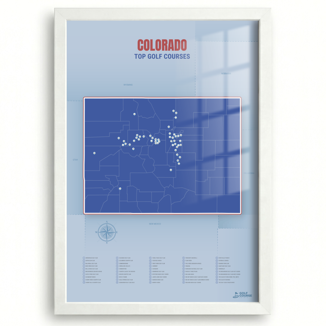 Map of Colorado Golf Courses