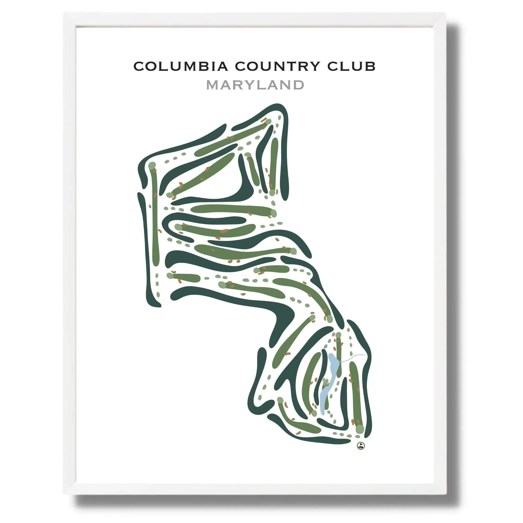 Columbia Country Club, Maryland - Printed Golf Courses
