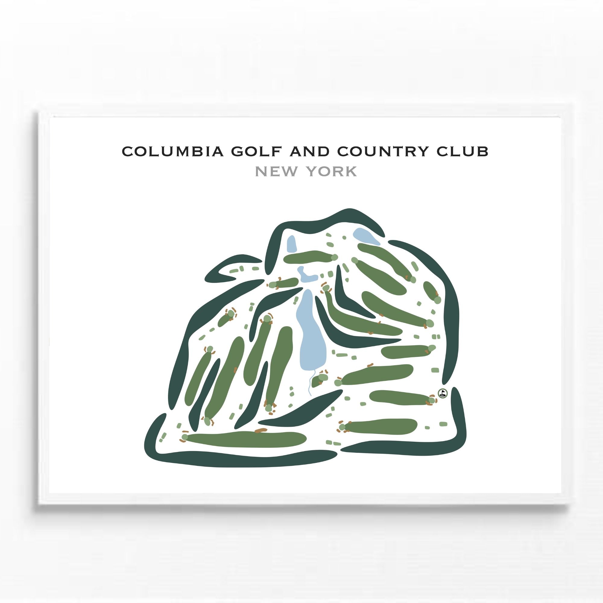 Columbia Golf & Country Club, New York - Printed Golf Courses