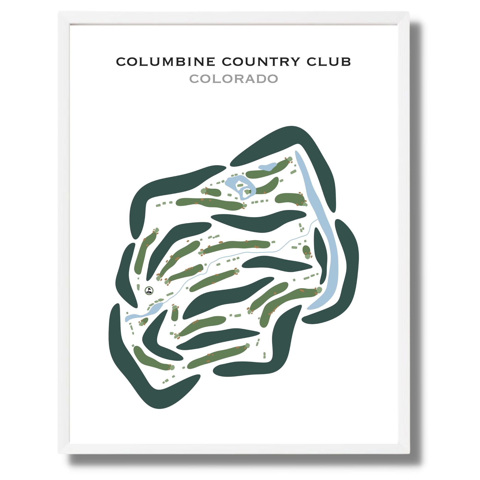 Columbine Country Club, Colorado - Printed Golf Courses