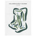 Columbus Golf Course, Texas - Printed Golf Courses
