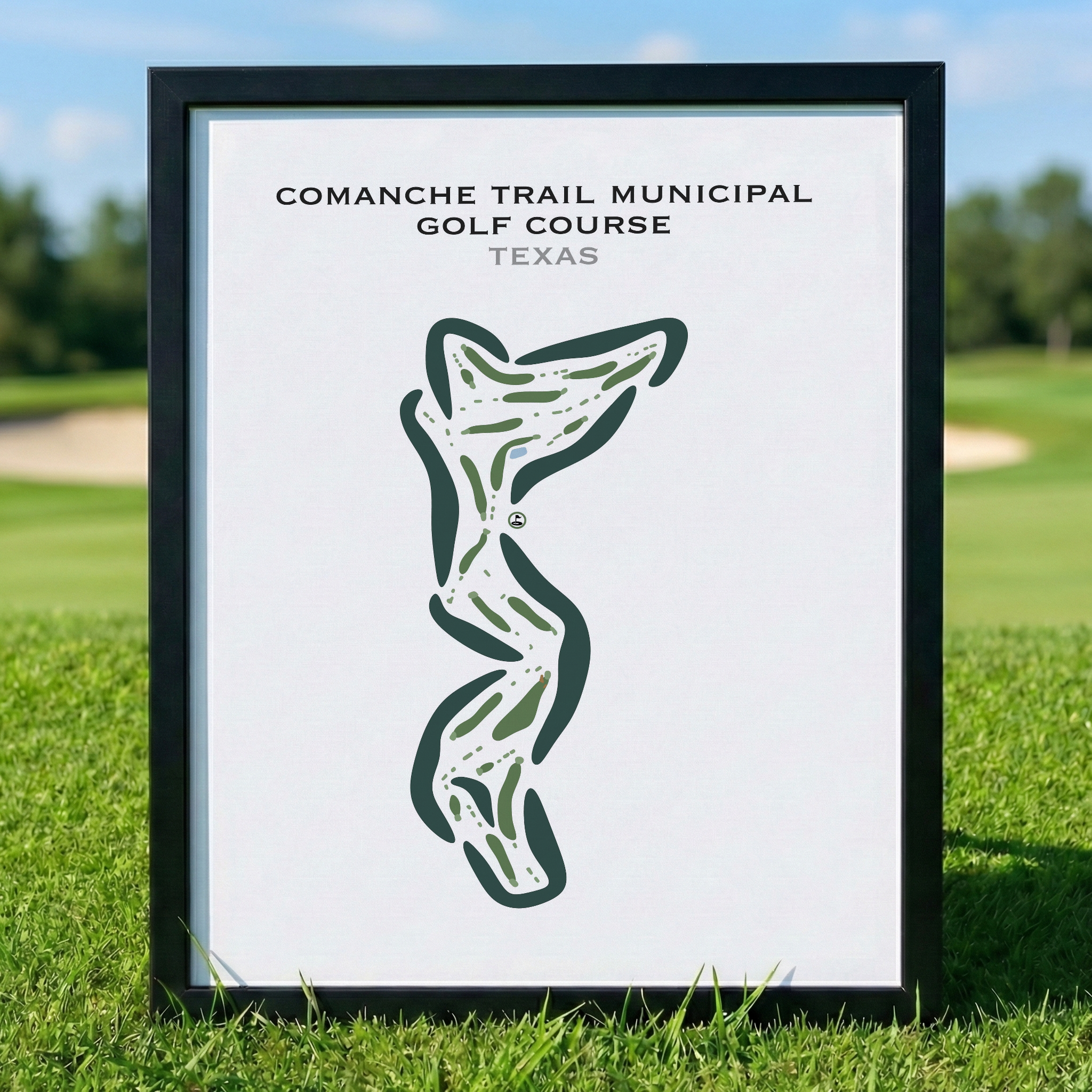 Comanche Trail Municipal Golf Course, Texas - Printed Golf Courses