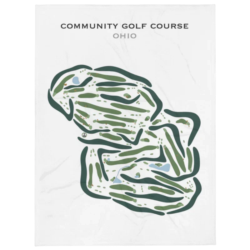 Community Golf Course, Ohio - Printed Golf Courses