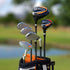 PGA TOUR® Juniors Left Handed Orange Golf Club Set by Golfgen® for Player Heights 5'3" - 5'10" | Complete Junior Golf Club Set