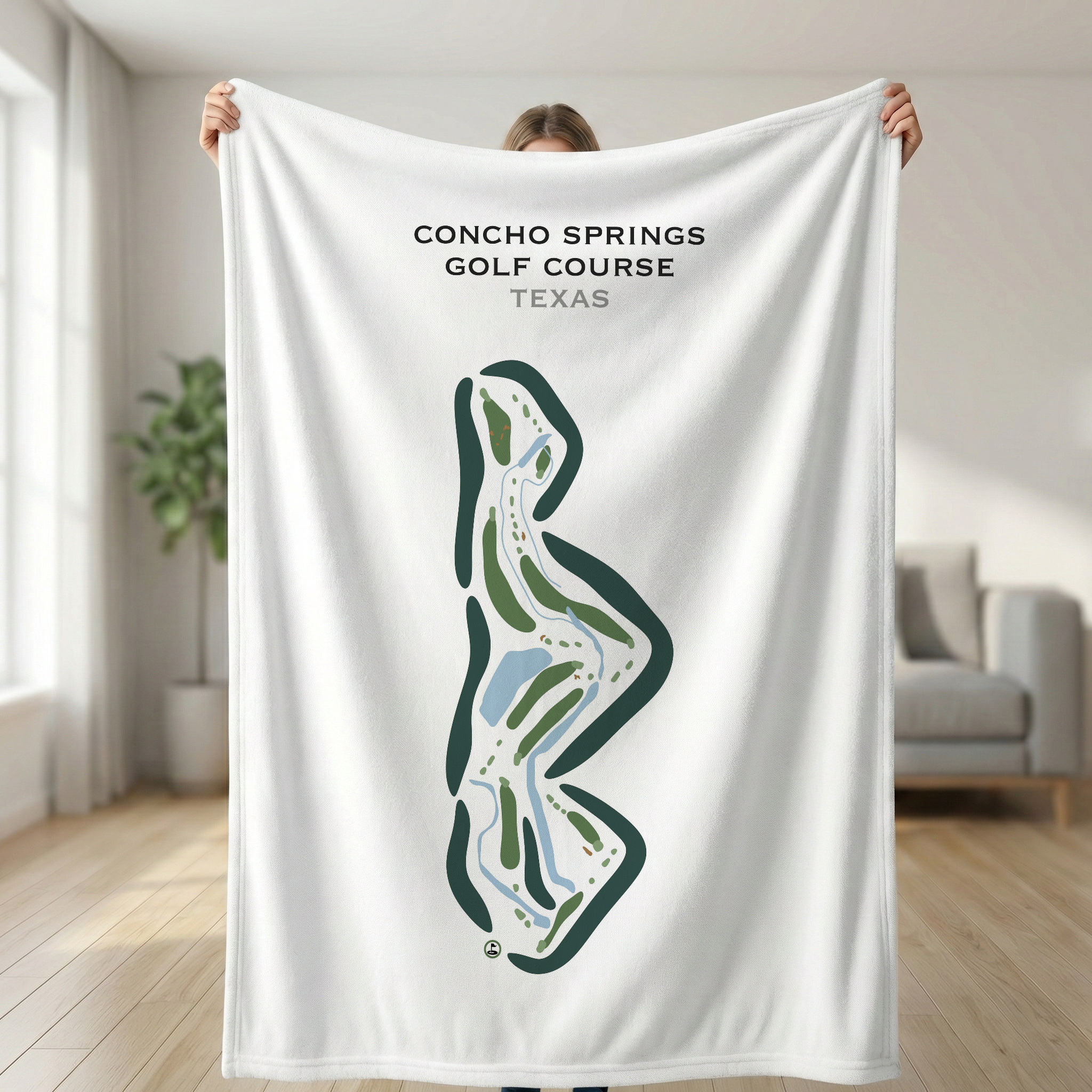 Concho Springs Golf Course, Texas - Printed Golf Courses