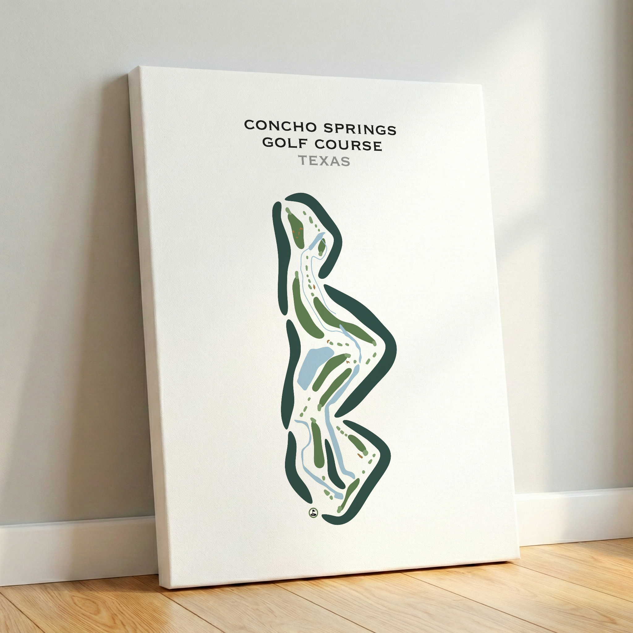 Concho Springs Golf Course, Texas - Printed Golf Courses
