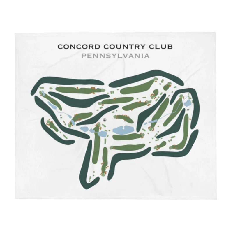 Concord Country Club, Pennsylvania - Printed Golf Courses