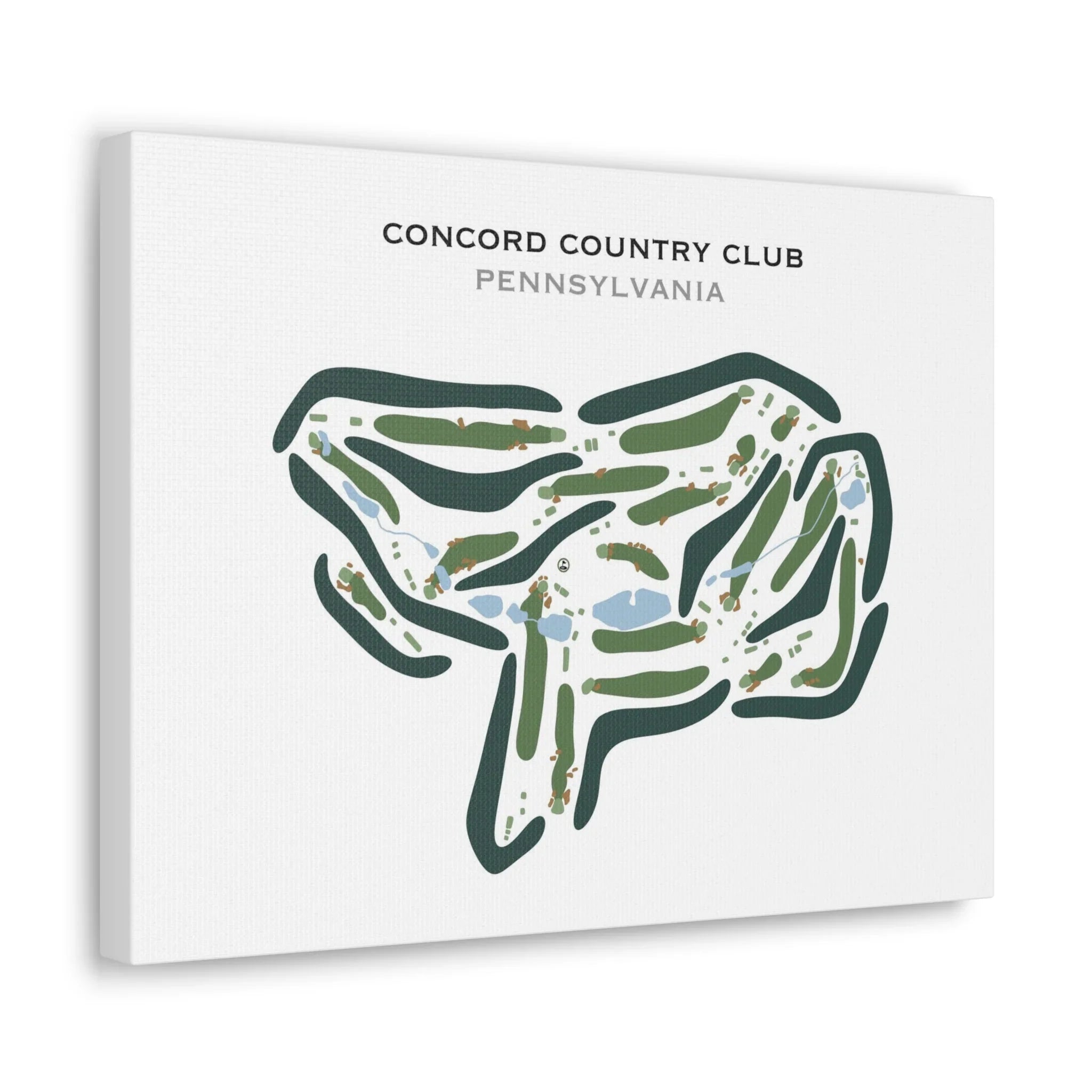 Concord Country Club, Pennsylvania - Printed Golf Courses