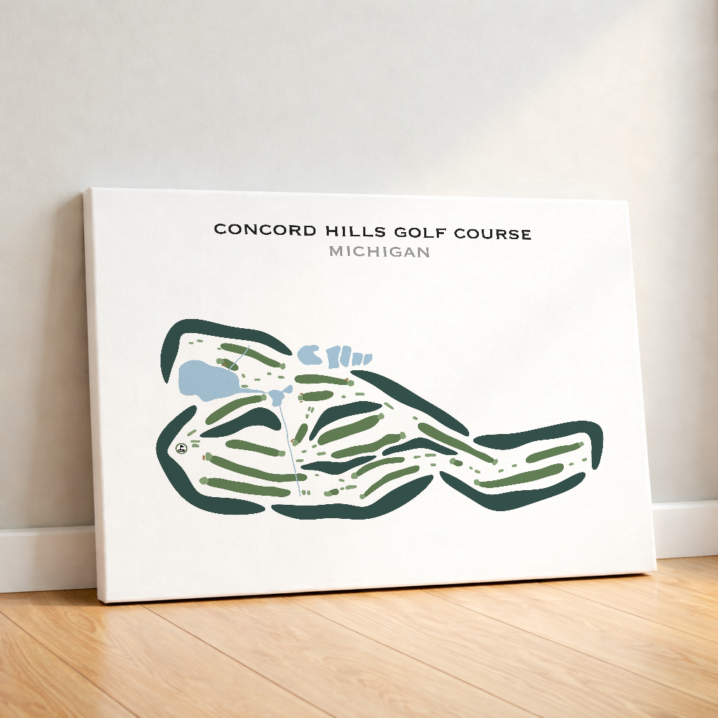 Concord Hills Golf Course, Michigan - Printed Golf Courses