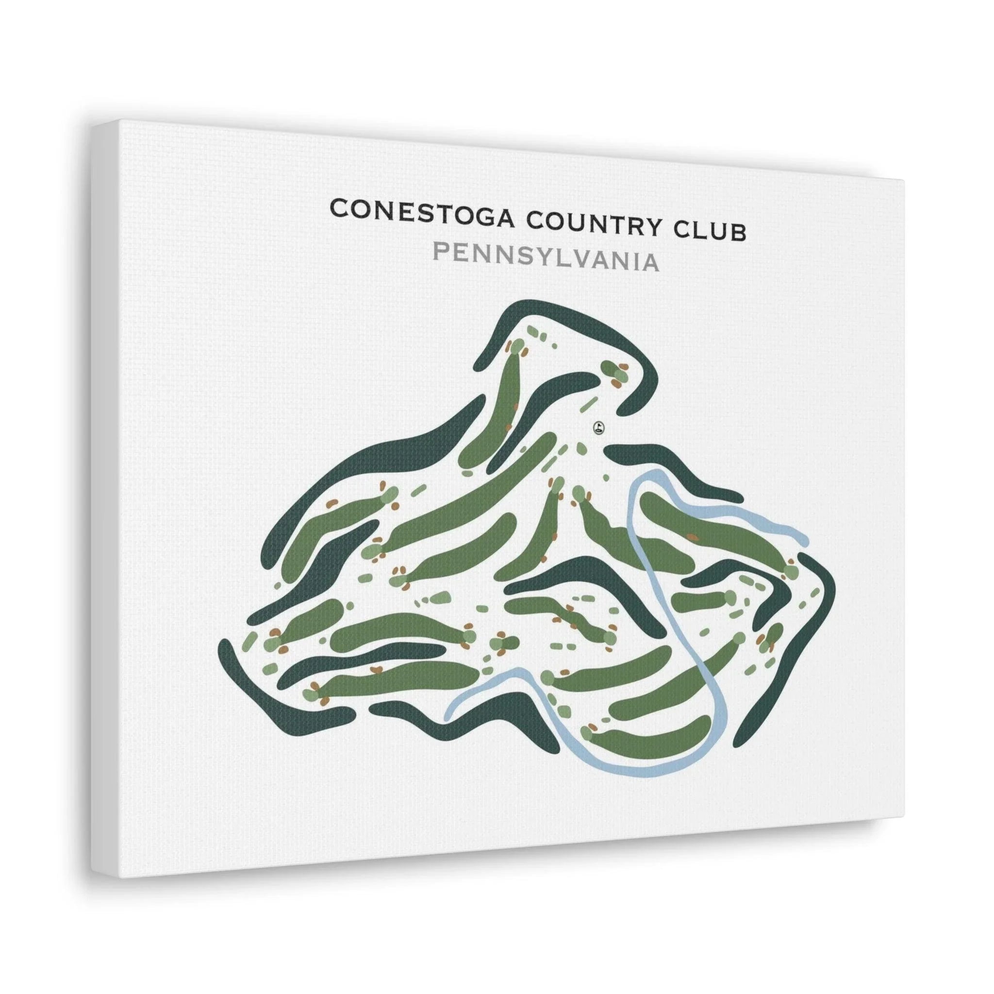 Conestoga Country Club, Pennsylvania - Printed Golf Course