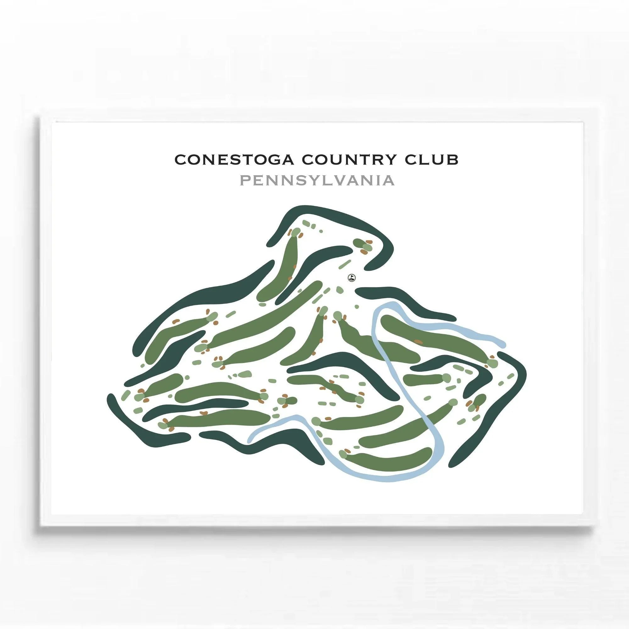 Conestoga Country Club, Pennsylvania - Printed Golf Course