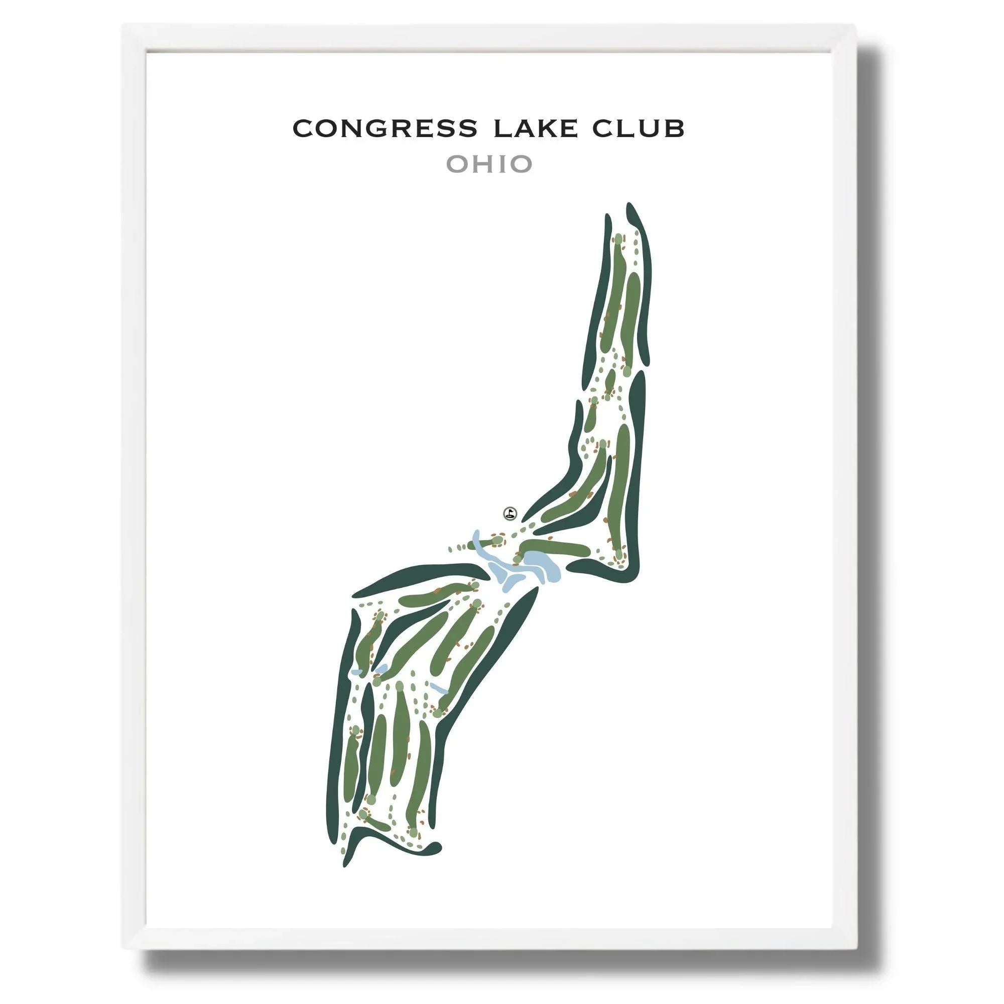 Congress Lake Club, Ohio - Printed Golf Courses
