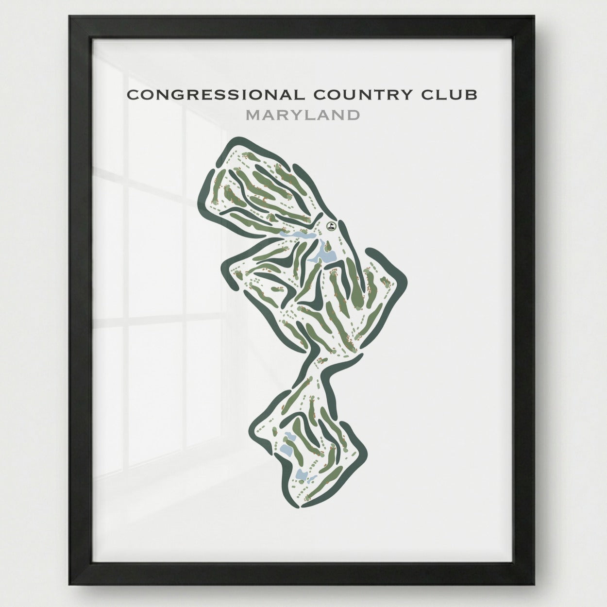 Congressional Country Club, Maryland - Printed Golf Courses