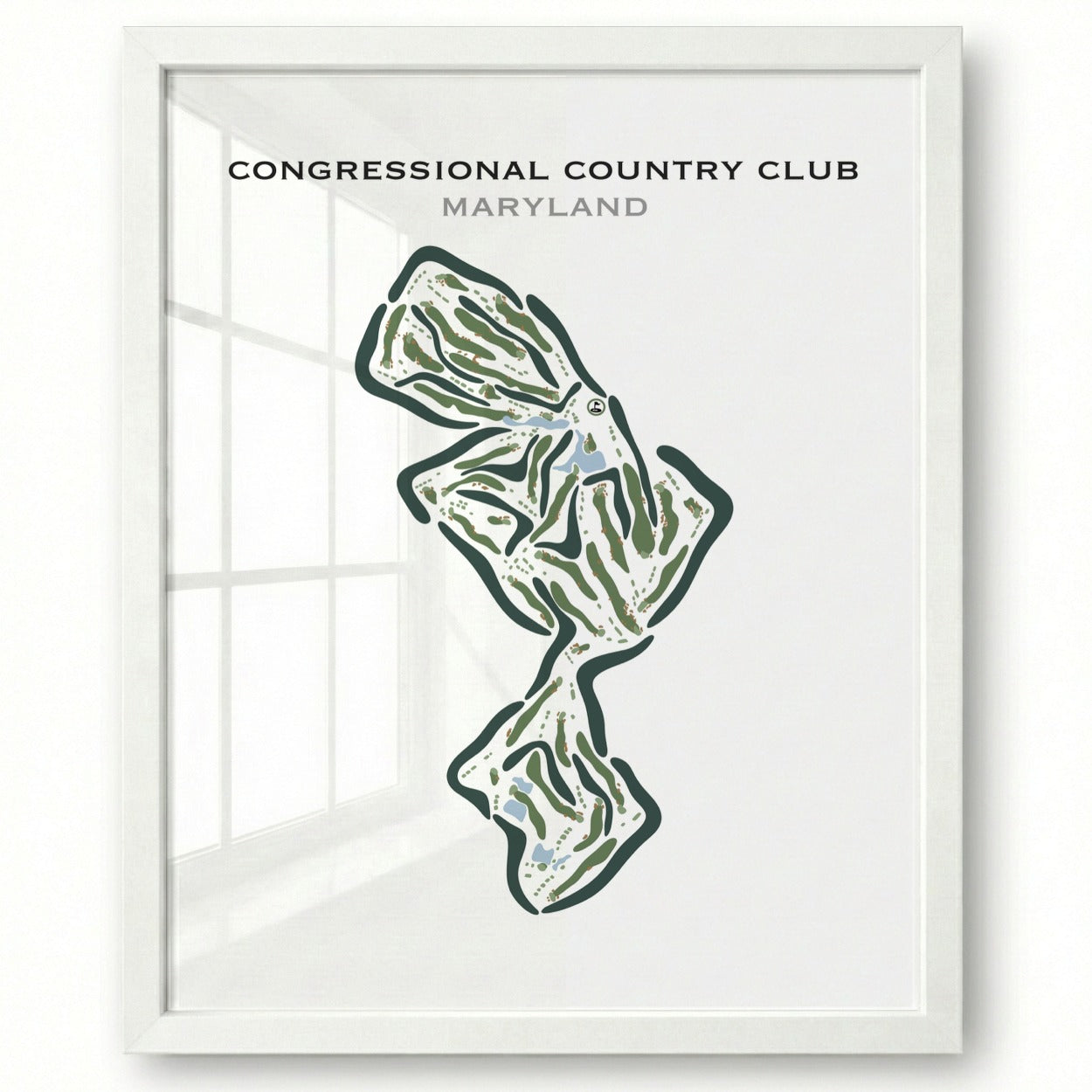 Congressional Country Club, Maryland - Printed Golf Courses