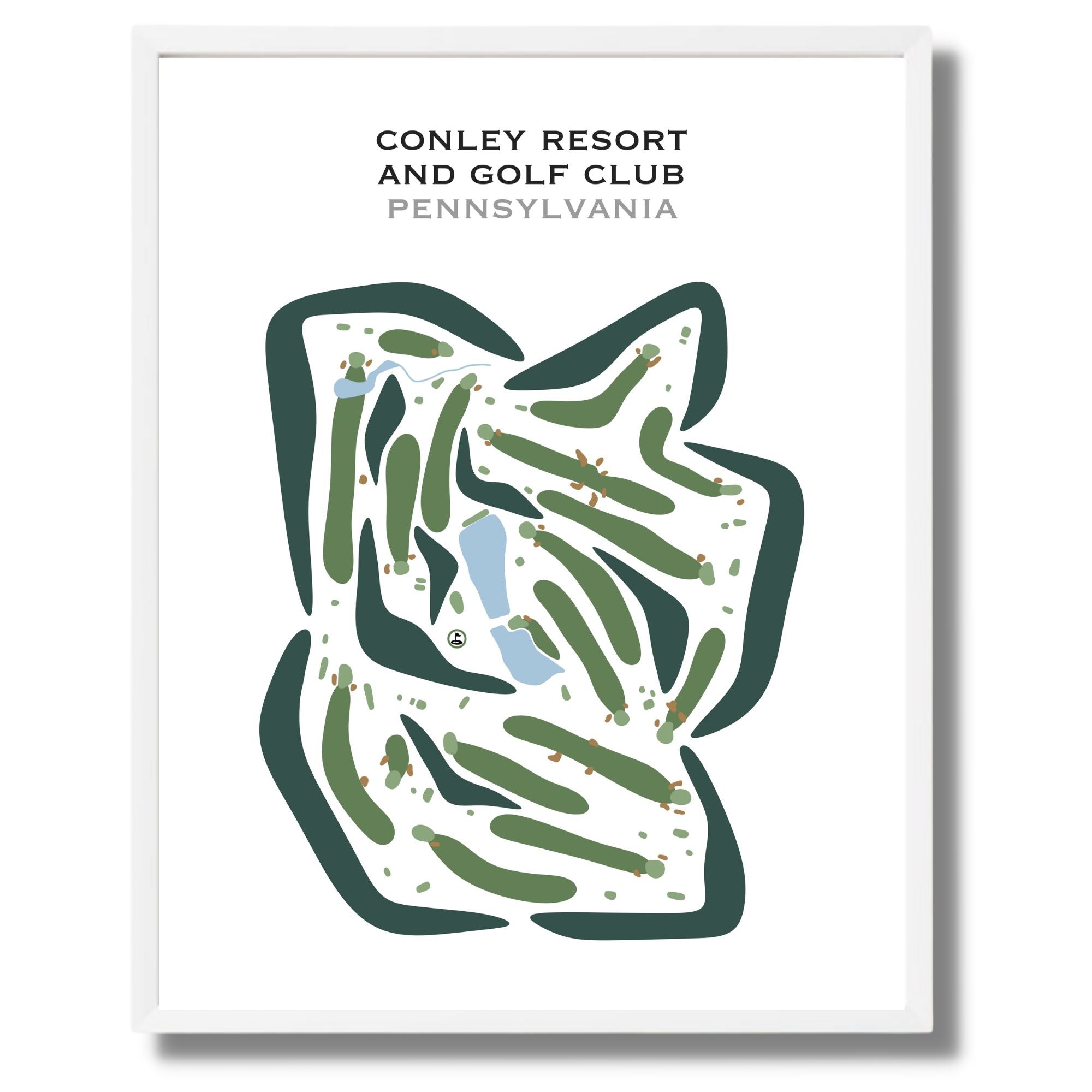 Conley Resort and Golf Club, Pennsylvania - Printed Golf Courses