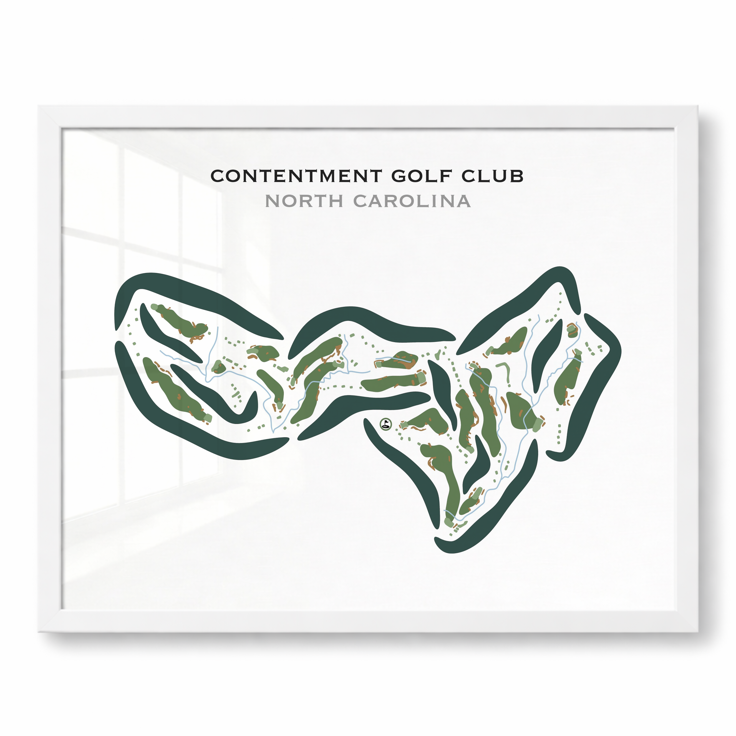 Contentment Golf Club, North Carolina - Printed Golf Courses