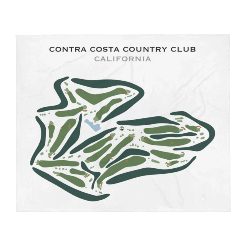 Contra Costa Country Club, California - Printed Golf Courses